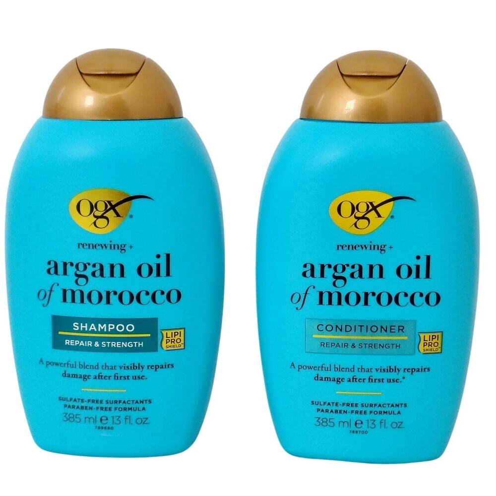 OGX Argan Oil of Morocco Shampoo & Conditioner Set 13 oz. Sulfate Paraben Free